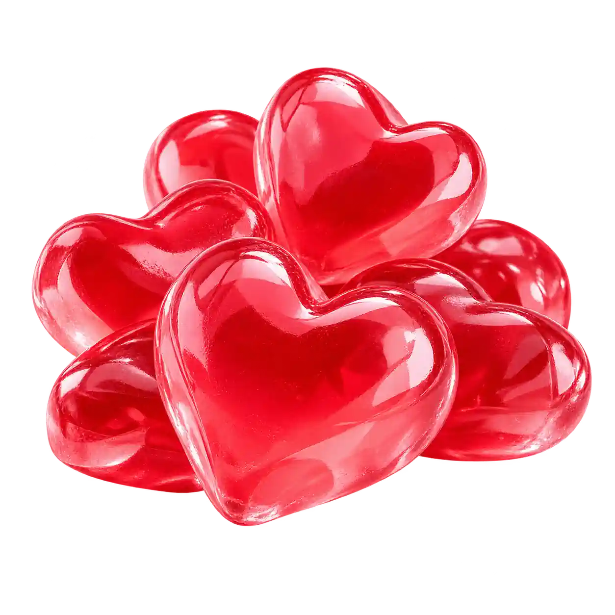 Alkatide heart-shaped gummies